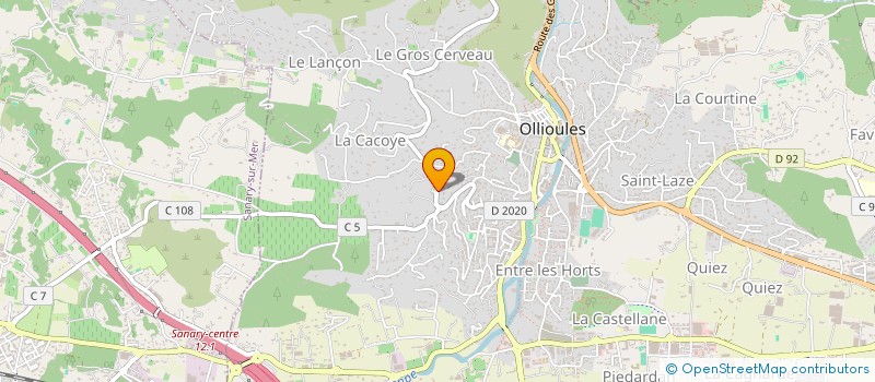 localisation de l'entreprise MONSIEUR FABRICE MELLOUL à OLLIOULES