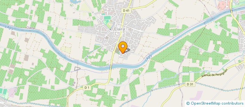 localisation de l'entreprise MONSIEUR FABRICE MENAGER  CLAIRA