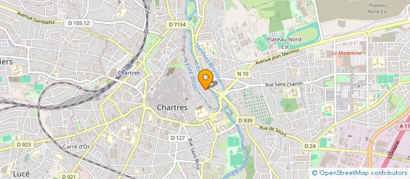 localisation de l'entreprise MONSIEUR FABRICE MENARD à CHARTRES