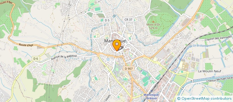 localisation de l'entreprise MONSIEUR FABRICE MENARD à MANOSQUE