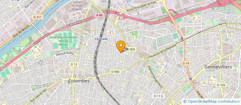 localisation de l'entreprise MONSIEUR FABRICE MENGOTTI à COLOMBES
