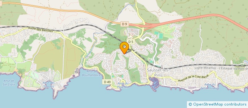 localisation de l'entreprise MONSIEUR FABRICE MERCURIO  SAUSSET-LES-PINS