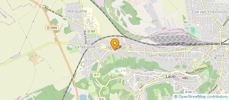 localisation de l'entreprise MONSIEUR FABRICE MEREAUX  LAON