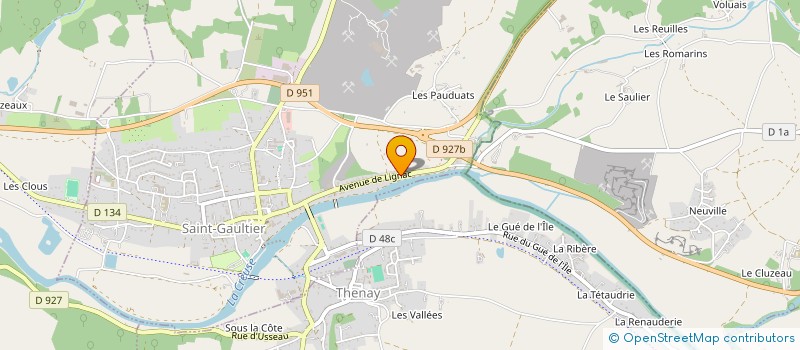 localisation de l'entreprise MONSIEUR FABRICE MERLAUD à SAINT-GAULTIER