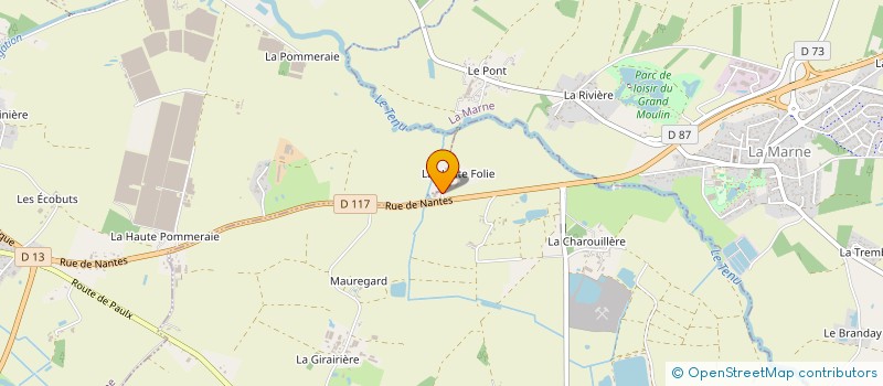 localisation de l'entreprise MONSIEUR FABRICE MERLIER  PAULX