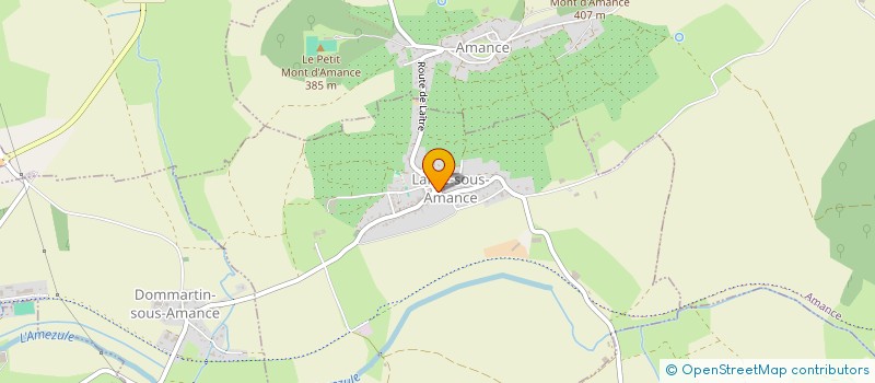 localisation de l'entreprise MONSIEUR FABRICE MERLIN  LAITRE-SOUS-AMANCE