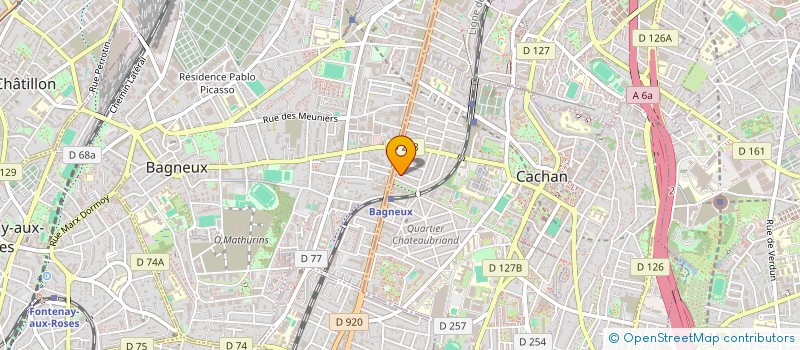 localisation de l'entreprise MONSIEUR FABRICE MESNIL  CACHAN