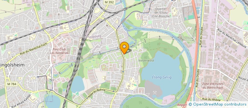 localisation de l'entreprise MONSIEUR FABRICE MEYER  OSTWALD