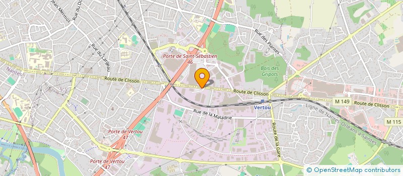 localisation de l'entreprise MONSIEUR FABRICE MIALLET  VERTOU