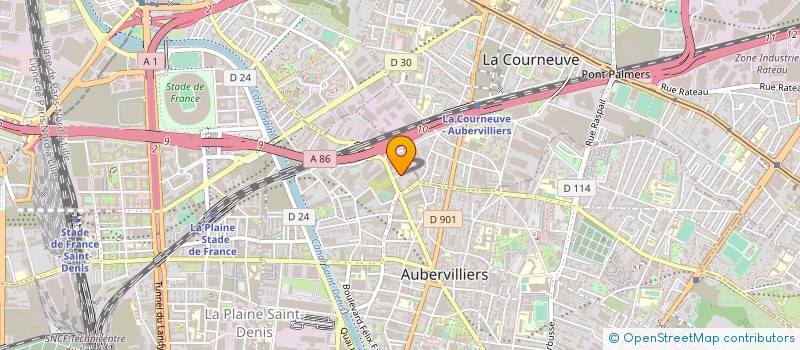localisation de l'entreprise MONSIEUR FABRICE MICHALSKI à AUBERVILLIERS