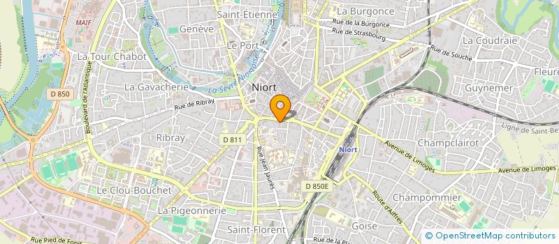 localisation de l'entreprise MONSIEUR FABRICE MICHAUD à NIORT