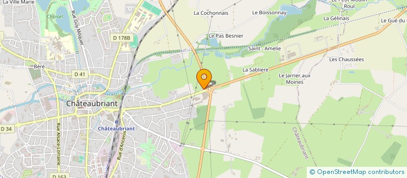 localisation de l'entreprise MONSIEUR FABRICE MICHEL à CHATEAUBRIANT
