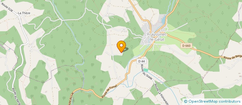 localisation de l'entreprise MONSIEUR FABRICE MICHEL  GOUJOUNAC