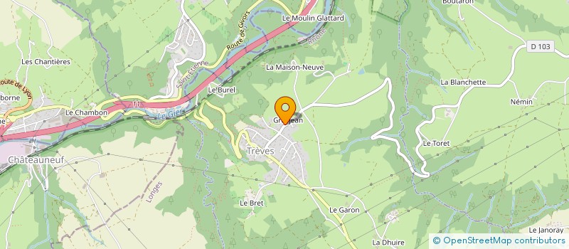 localisation de l'entreprise MONSIEUR FABRICE MICHON  TREVES