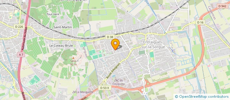 localisation de l'entreprise MONSIEUR FABRICE MIGLIORINI  ENTRAIGUES-SUR-LA-SORGUE