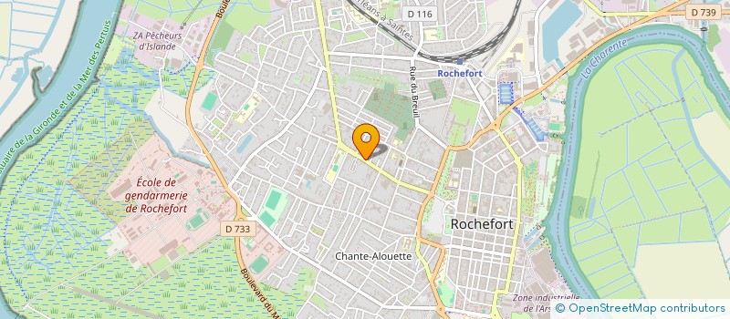 localisation de l'entreprise MONSIEUR FABRICE MILHAC  ROCHEFORT