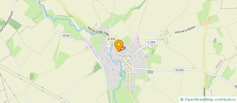 localisation de l'entreprise MONSIEUR FABRICE MIROUX  HAUSSY