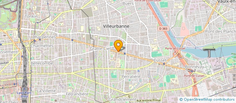 localisation de l'entreprise MONSIEUR FABRICE MOIRIAT  VILLEURBANNE