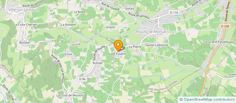 localisation de l'entreprise MONSIEUR FABRICE MOLINA  PORTE DES PIERRES DOREES