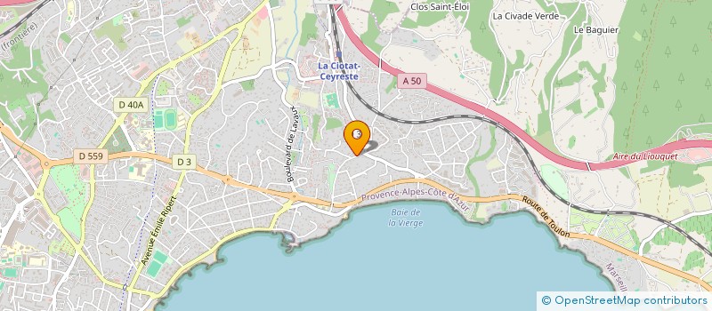 localisation de l'entreprise MONSIEUR FABRICE MOLINES  LA CIOTAT