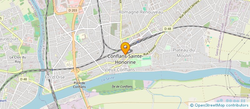 localisation de l'entreprise MONSIEUR FABRICE MONGRELET  CONFLANS-SAINTE-HONORINE