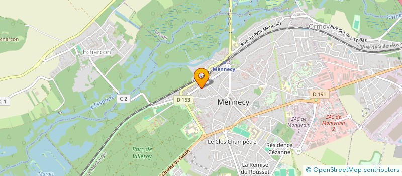 localisation de l'entreprise MONSIEUR FABRICE MONROSE à MENNECY