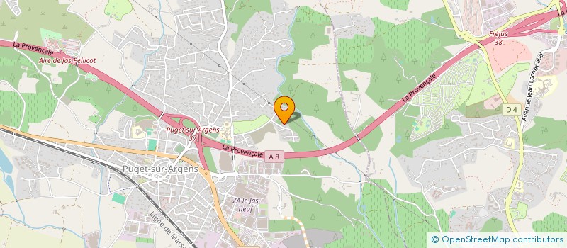 localisation de l'entreprise MONSIEUR FABRICE MONTAGNE  PUGET-SUR-ARGENS