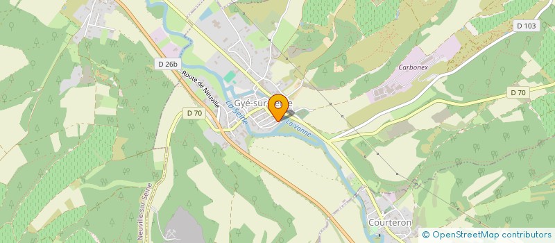 localisation de l'entreprise MONSIEUR FABRICE MONTEVERDI  GYE-SUR-SEINE