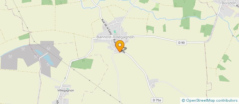 localisation de l'entreprise MONSIEUR FABRICE MONTJARRET  BANNOST-VILLEGAGNON