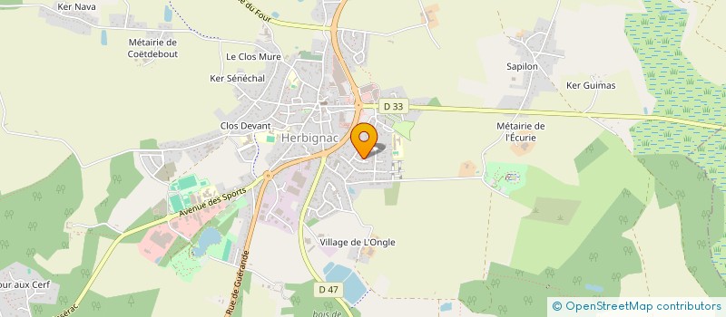 localisation de l'entreprise MONSIEUR FABRICE MONVOISIN à HERBIGNAC