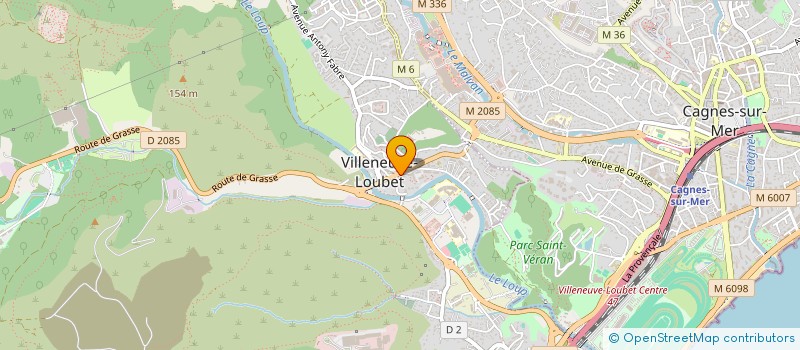 localisation de l'entreprise MONSIEUR FABRICE MORAIN  VILLENEUVE-LOUBET