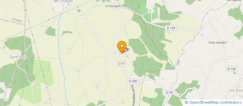 localisation de l'entreprise MONSIEUR FABRICE MOREAU à SAINT-QUENTIN-DE-CHALAIS