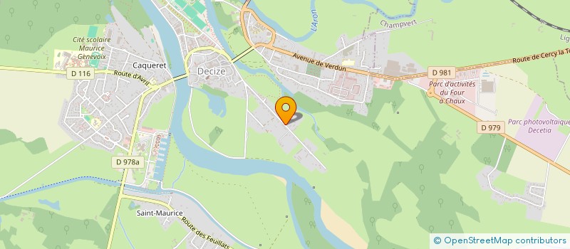 localisation de l'entreprise MONSIEUR FABRICE MOREAU  DECIZE