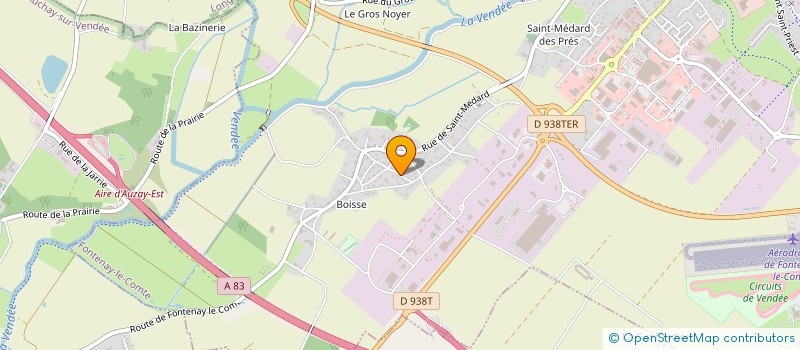 localisation de l'entreprise MONSIEUR FABRICE MOREAU  FONTENAY-LE-COMTE