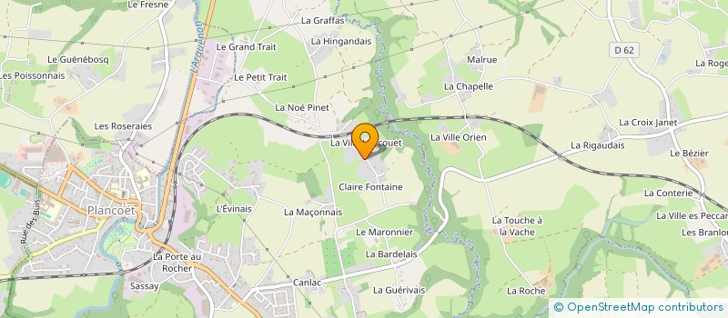 localisation de l'entreprise MONSIEUR FABRICE MOREL  PLANCOET