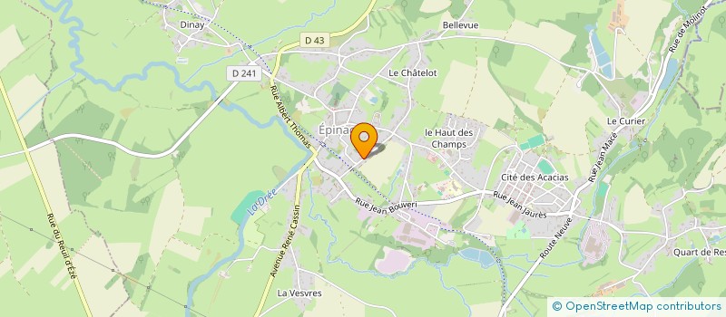 localisation de l'entreprise MONSIEUR FABRICE MORIAU  EPINAC