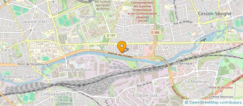 localisation de l'entreprise MONSIEUR FABRICE MOTTE  CESSON-SEVIGNE