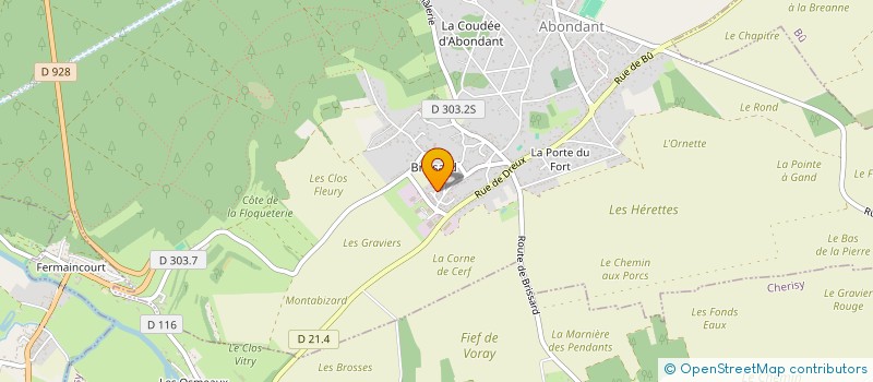 localisation de l'entreprise MONSIEUR FABRICE MOTTET à ABONDANT