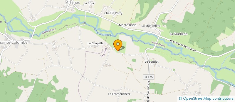 localisation de l'entreprise MONSIEUR FABRICE MOULIGNIER à LES PINS