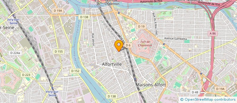 localisation de l'entreprise MONSIEUR FABRICE MOURADIAN  ALFORTVILLE