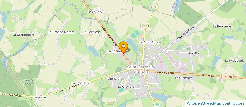 localisation de l'entreprise MONSIEUR FABRICE MOUREAU  SAINT-GERMAIN-DU-BOIS