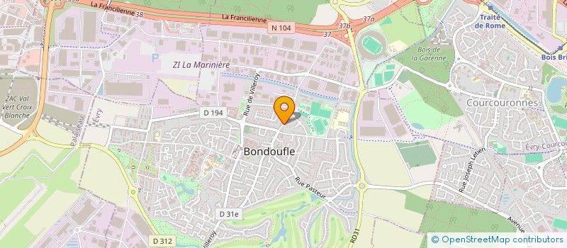 localisation de l'entreprise MONSIEUR FABRICE MOUREAU  BONDOUFLE