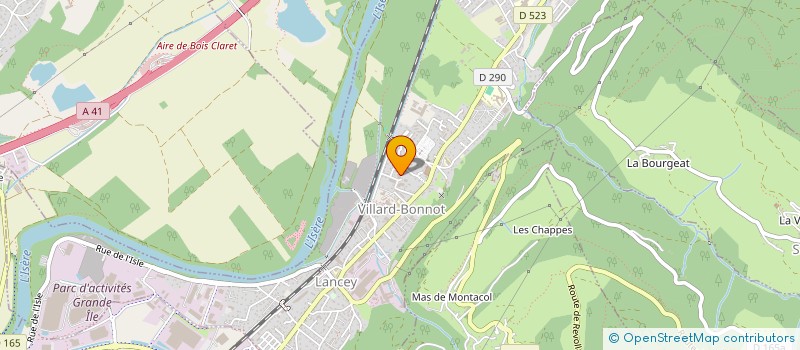 localisation de l'entreprise MONSIEUR FABRICE MOURLIN  VILLARD-BONNOT