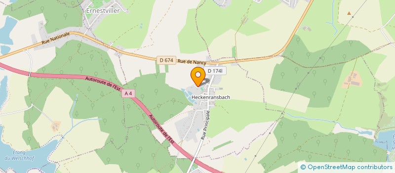 localisation de l'entreprise MONSIEUR FABRICE MULLER  ERNESTVILLER