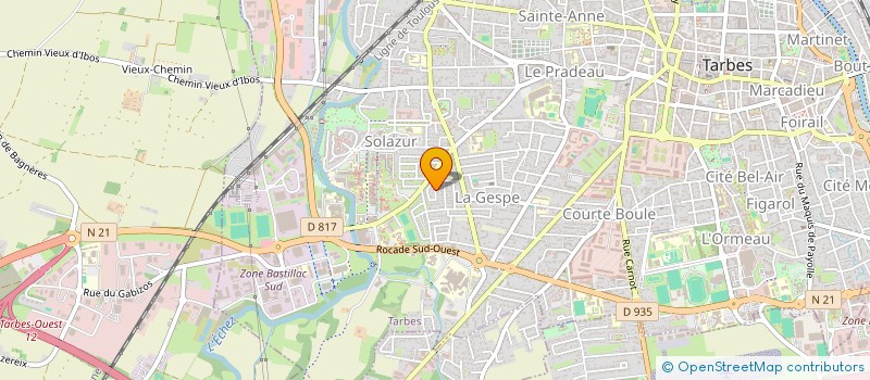 localisation de l'entreprise MONSIEUR FABRICE MULLER  TARBES