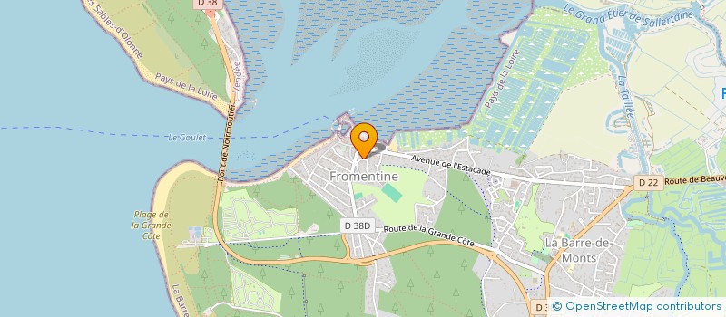 localisation de l'entreprise MONSIEUR FABRICE MUSEREAU  LA BARRE-DE-MONTS