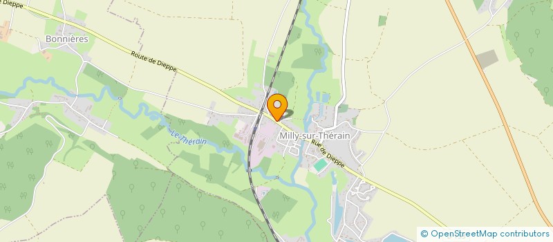 localisation de l'entreprise MONSIEUR FABRICE MYLLE  MILLY-SUR-THERAIN