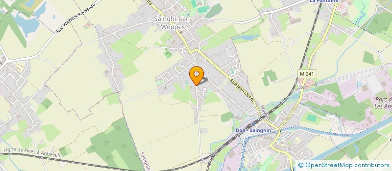 localisation de l'entreprise MONSIEUR FABRICE NAVE  SAINGHIN-EN-WEPPES