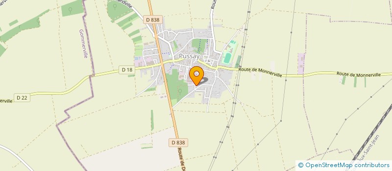 localisation de l'entreprise MONSIEUR FABRICE NOBLET  PUSSAY