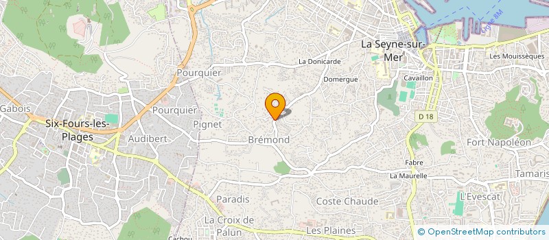 localisation de l'entreprise MONSIEUR FABRICE NORE à LA SEYNE-SUR-MER